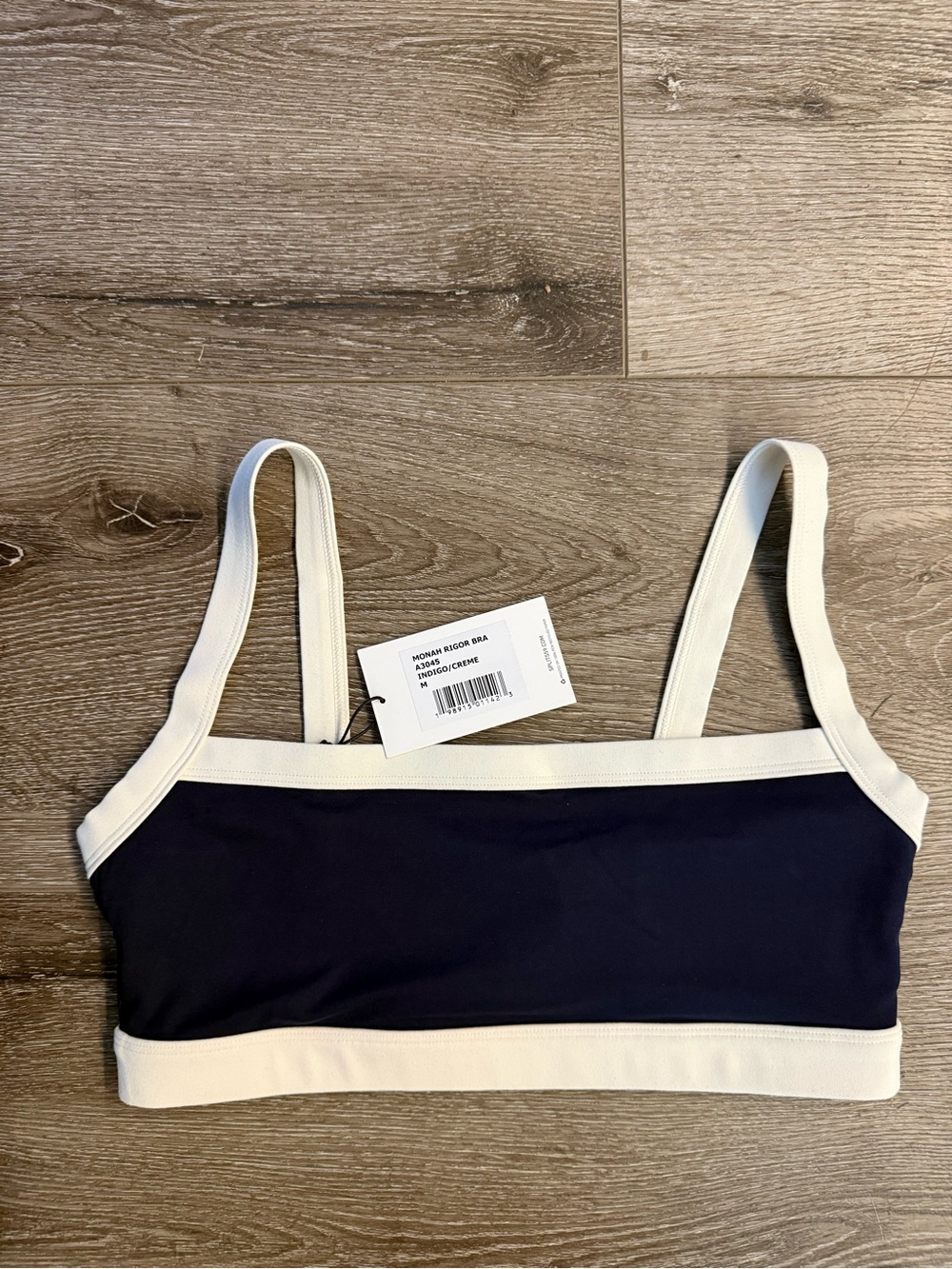 Splits59 NWT MONAH RIGOR BRA INDIGO/CREAM NWT SIZE MEDIUM - Picture 4 of 6